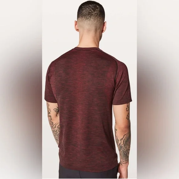 NWOT Lululemon Metal Vent Tech Short Sleeve - Caliente / Black - Picture 4 of 9